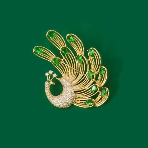Exquisite Elegant Phoenix Rhinestone Brooch For Women Fashion Classic Animal Badges High-end Pins Accessories Gifts