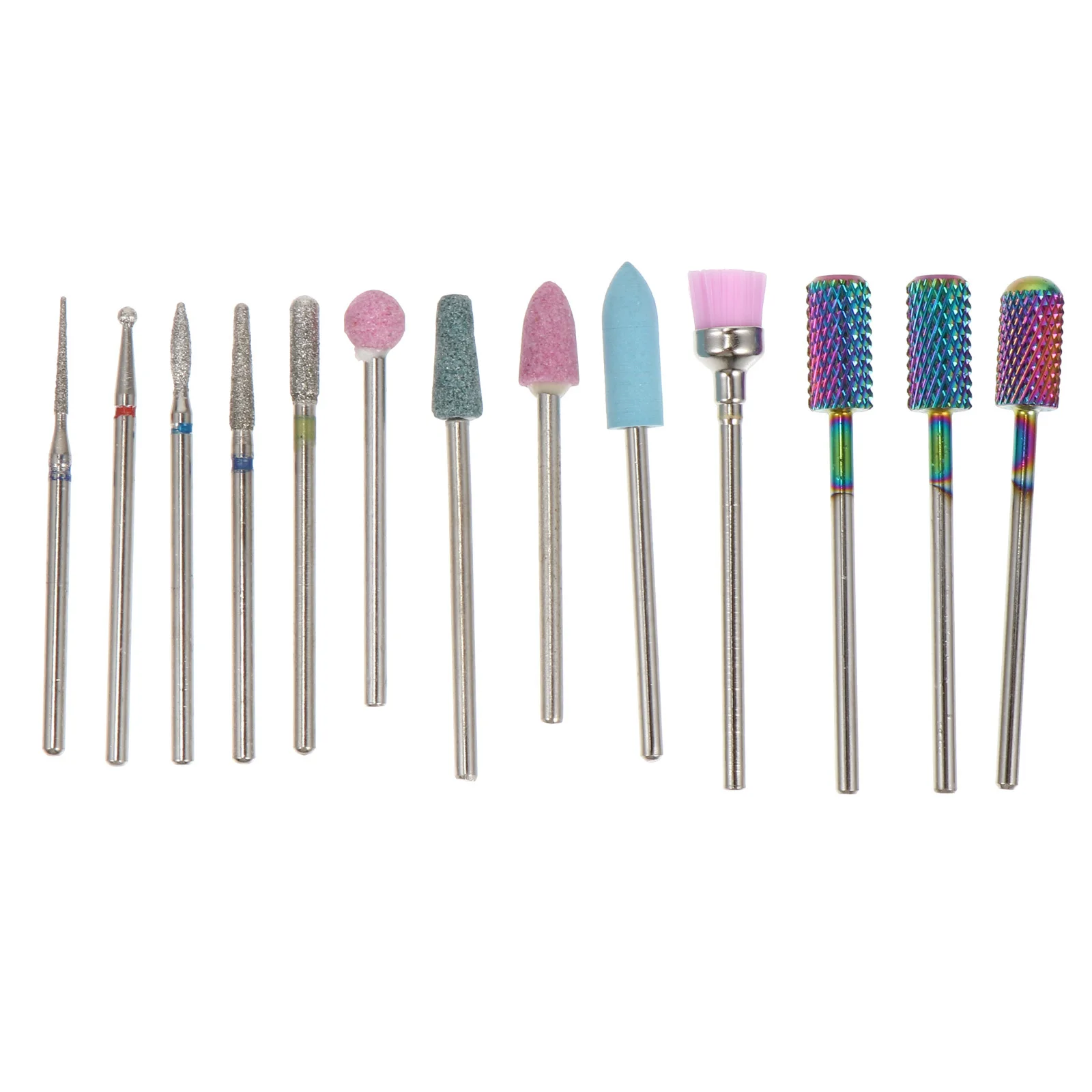Nail Drill Bit Set Tungsten Steel Emery Sanding Heads For Manicure Pedicure Electric Nail Sander Polish Removal Tool