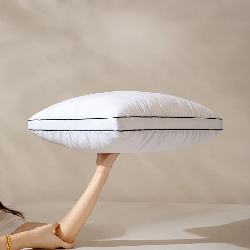 Luxury Soft Pillows for Sleeping, Fluffy Down Alternative Polyester Fiber Filled Pillow, Home&Hotel-Collection, Machine Washable
