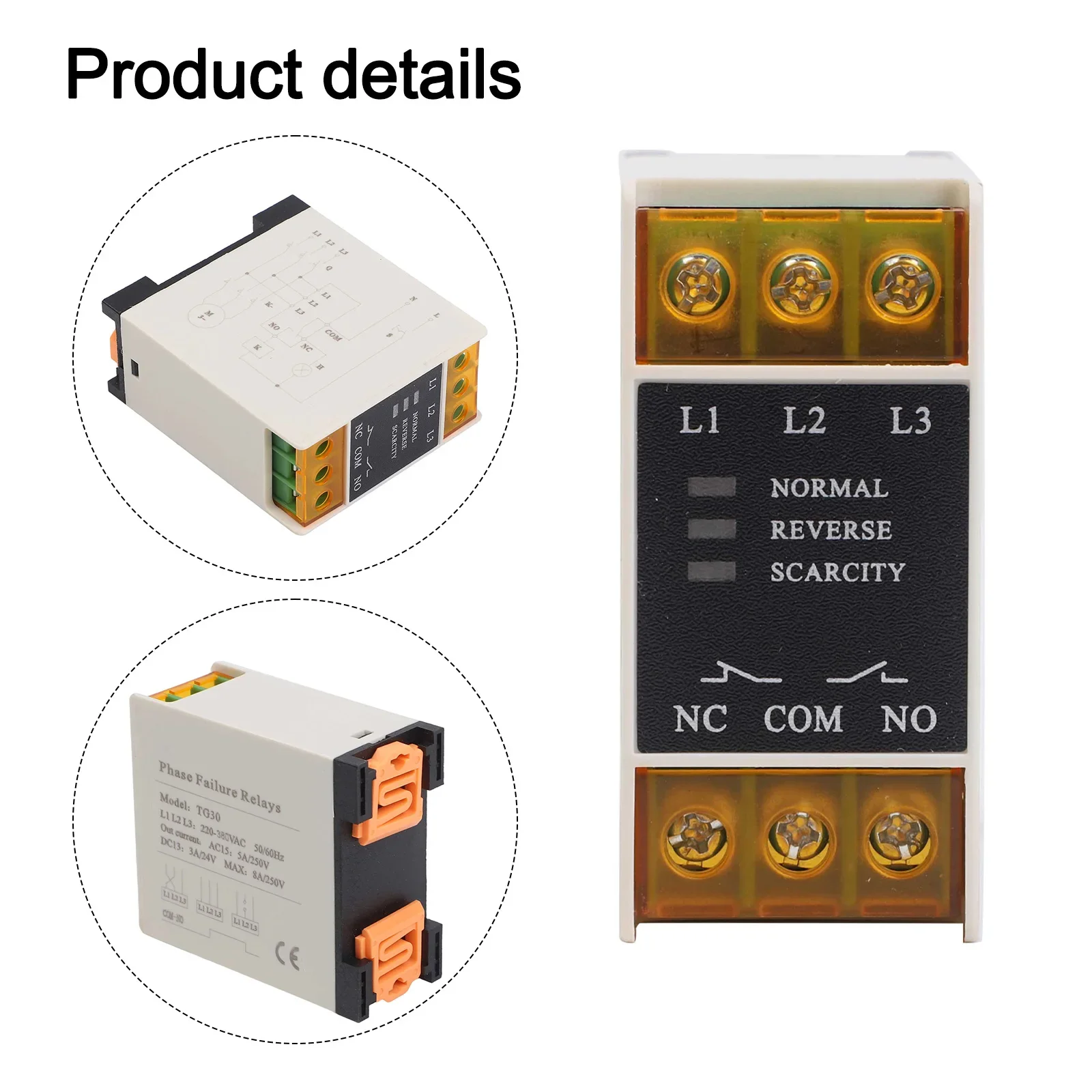 Delay Actions TG S Protection Relay Circuit Problems Flame Retardant Shell Guide Rail Installation Phase Sequences