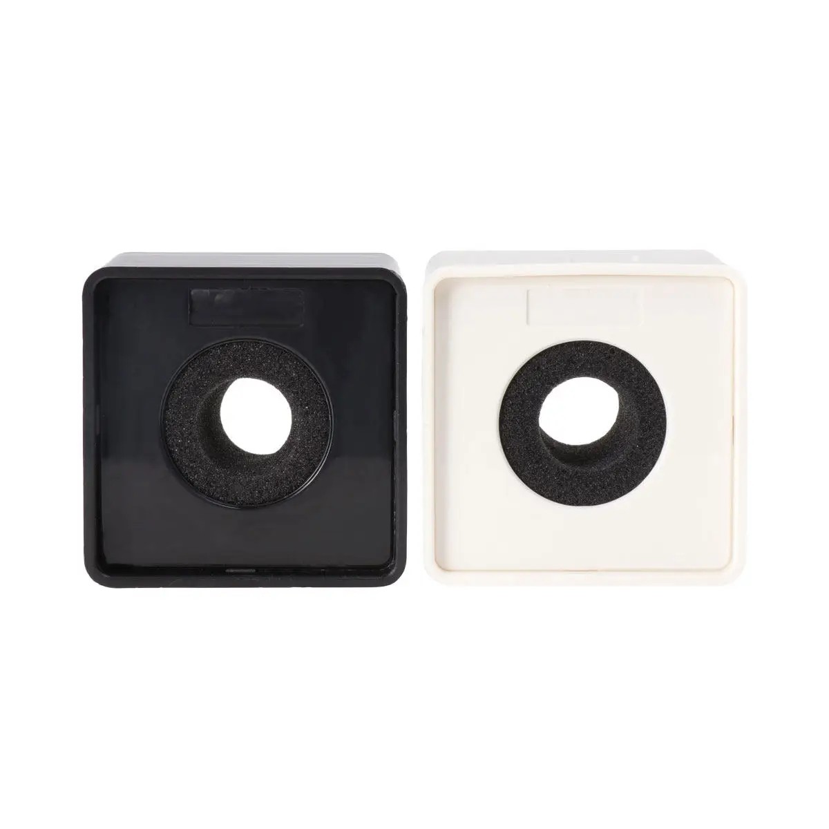 2Pcs Mic Logo Stand ABS Professional Microphone Station for TV Studio Interview Reporter Logo Display Large Surface DIY