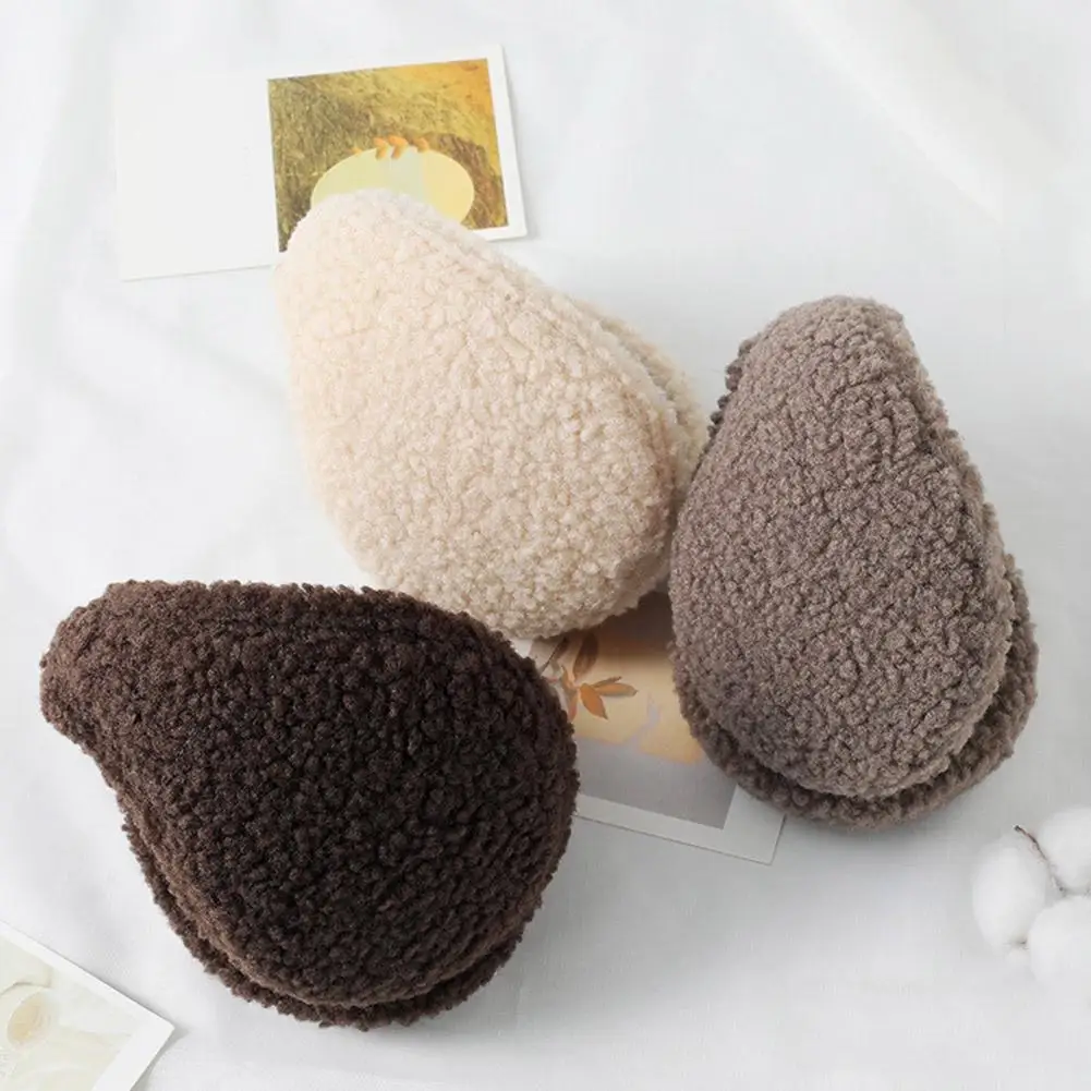 Soft Plush Ear Warmer Winter Warm Earmuffs for Women Men Fashion Solid Color Earflap Outdoor Cold Protection Ear-Muffs Ear Cove
