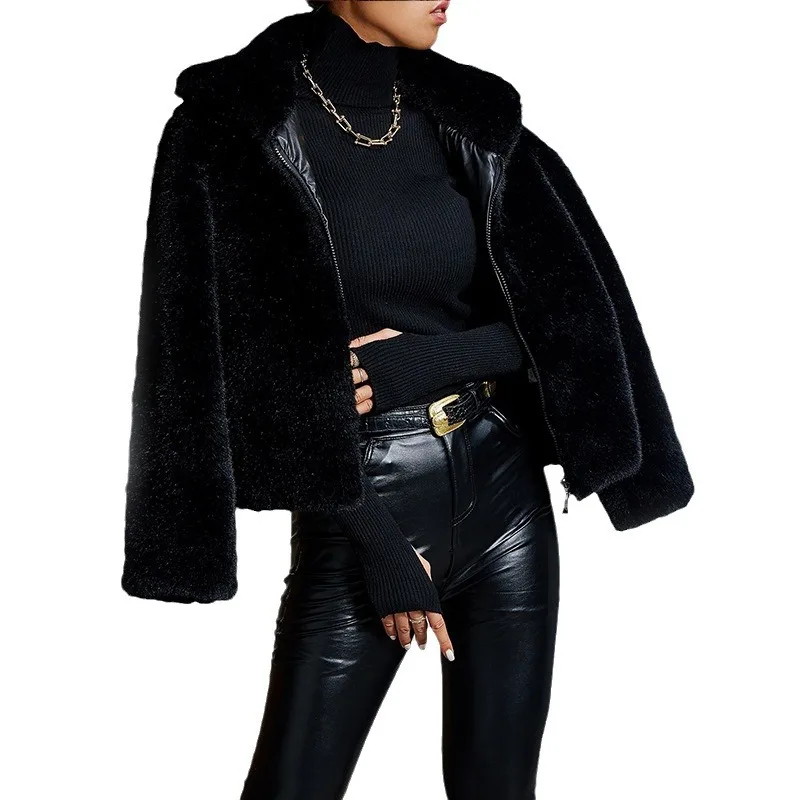 Imitation fur jacket mink velvet jacket European and American cross-border foreign trade new mink coat women's fashion manufactu