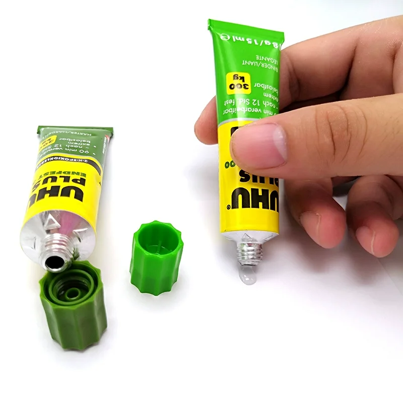 

Original FOR UHU Endfest Plus 300 Epoxy Adhesive Universal Strong Glue for Repair on Metal Ceramic Crystal Glass 2x15ml