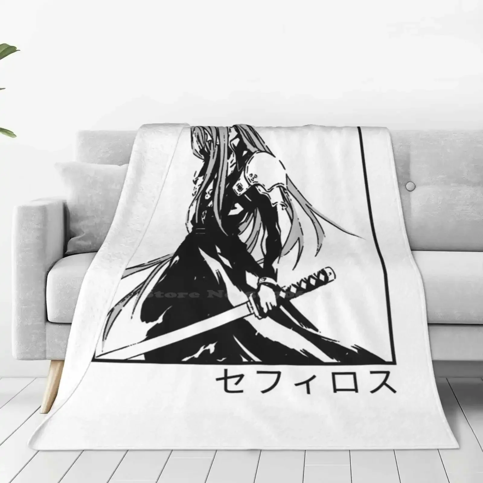Sephiroth Ffvii New Selling Custom Print Flannel Soft Blanket Sephiroth Ff7 Final Fantasy Vii Final Fantasy 7 Ffvii Cloud