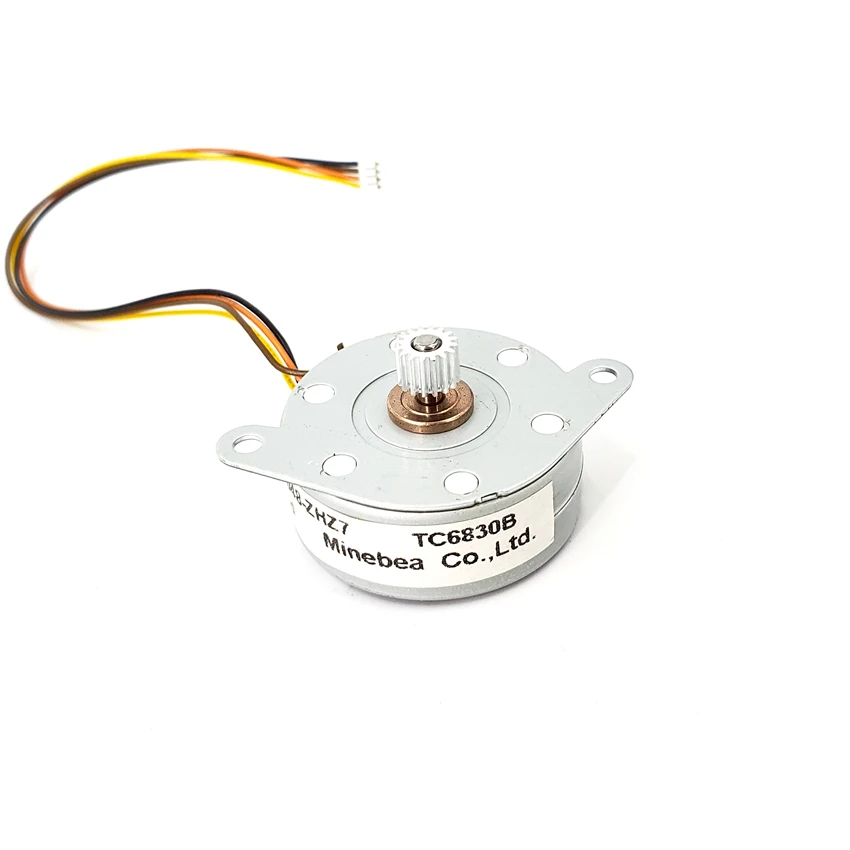 Micro Round 35mm 2-phase 4-wiring Stepping Motor 7.5° NMB Minebea PM35S-048 Stepper For Laser Barcode Printer