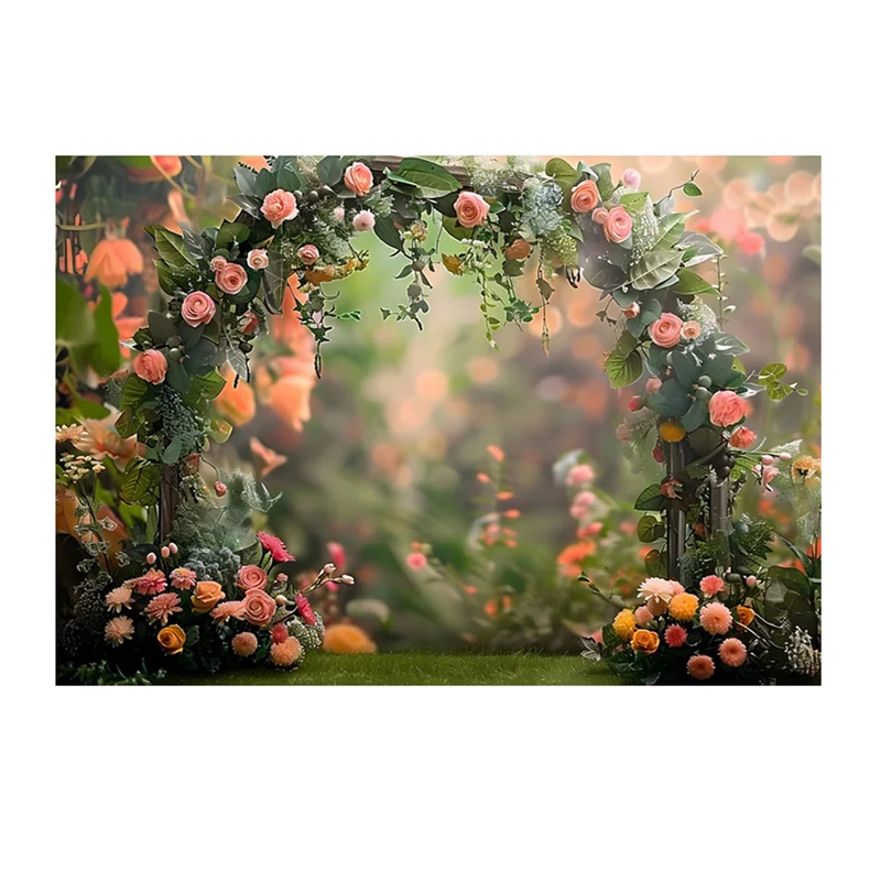 

PHILE-210X150 см фон для фотосъемки тканевый венок пейзаж свадьба 3D вечерние праздничные портретные фотографии фоны