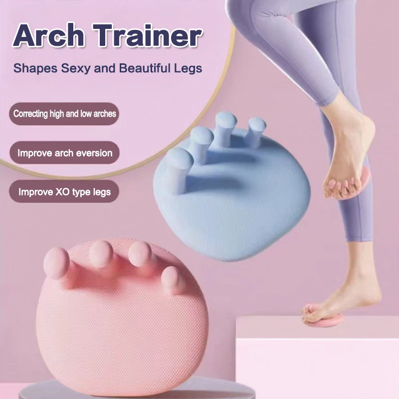 Pack of 2 Arch Foot Trainers and Thumb Valgus Corrector Toe Splints for Leg Strength and Buttock Training.