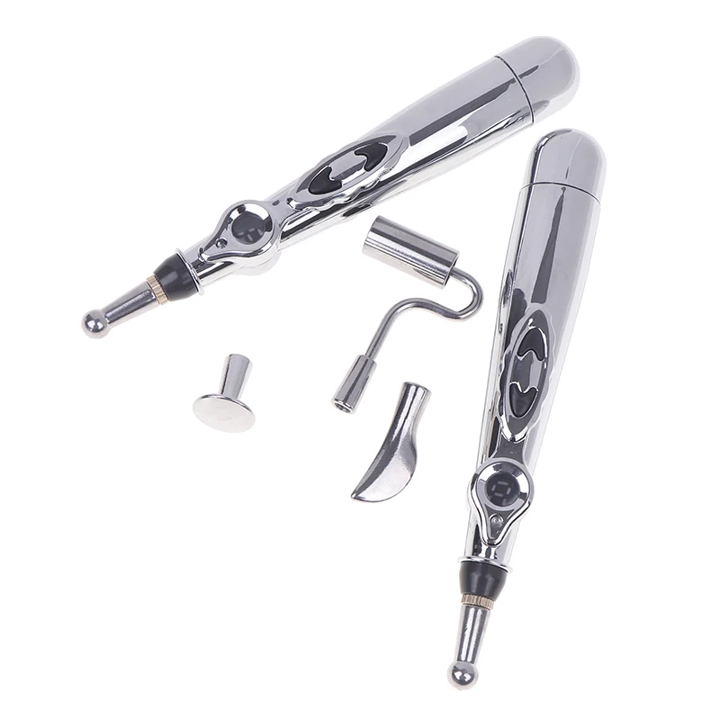 2/5 Head Massage Acupuncture Pen Electronic Acupuncture Point Pen Laser Meridian Energy Pulse Massage Pen MultiFunction Massager