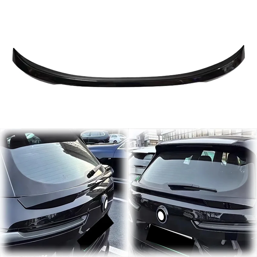 

2021 2022 2023 2024 For BMW IX IXDrive40 XDrive50 M60 Car Rear Mid Spoiler Wing Lip By High Quality ABS Gloss Black Body Kit