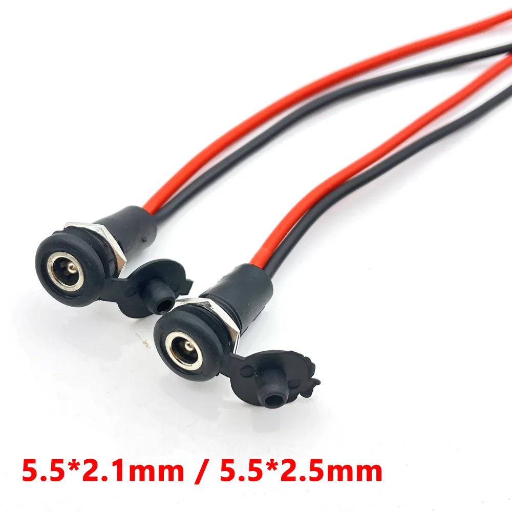 5A DC 5.5*2.1mm 5.5*2.5mm Socket DC Power Supply Jack Socket Plug Female Panel Mount Connector 5.5mm 2.1mm 5521 5525 Adapter