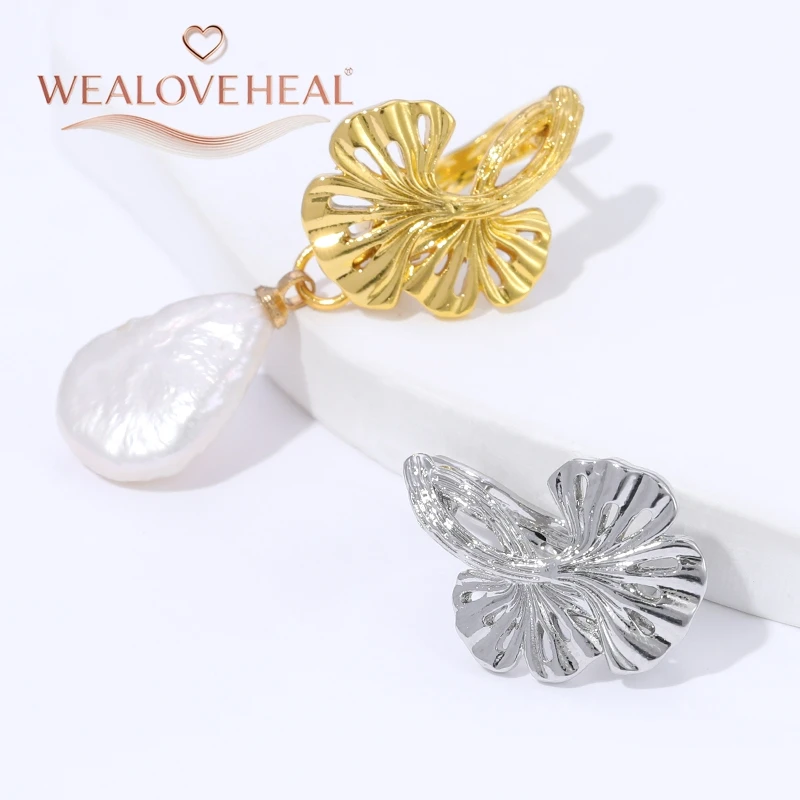 18 Karat vergoldete französische Blumen-Ohrringhaken, Hebelrücken, offene Schleifenfassung für DIY-Ohrringe, Schmuckherstellung, Zubehör – Detail 21