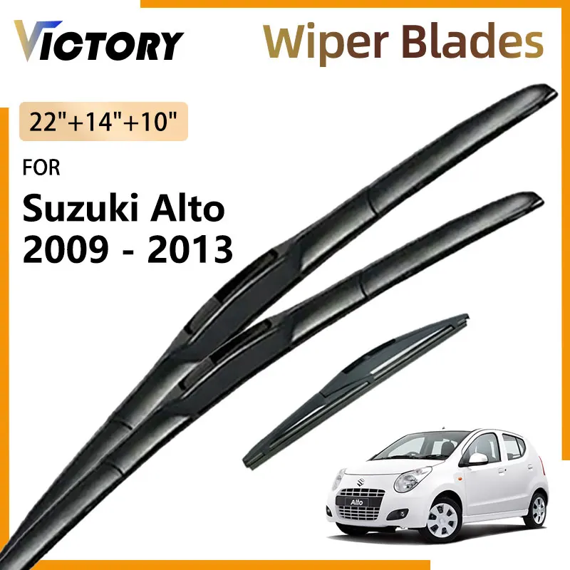 

3x Front Rear Wiper Blades For Nissan Pixo Suzuki Alto 800 2011 2009 - 2013 2012 2010 Windshield Windscreen Window Brushes Parts