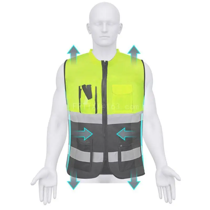 Outdoor Work Reflective Safety for Jacket Outdoor Sports High Visibility Safety Vest Universal Size Washable Safety Vest