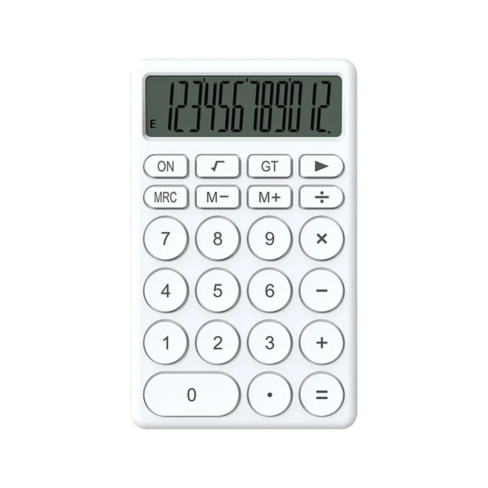 Large Screen Cartoon Calculator Compact Size Portable Handheld Calculator Lightweight Ergonomic Shape Multi-function Calculator