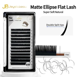 JB Jeyelabeau Classic Ellipse Flat Lash Extensions Split-tips Lashes Individual Mink Lashes Matte Fake Eyelash Makeup Supplies