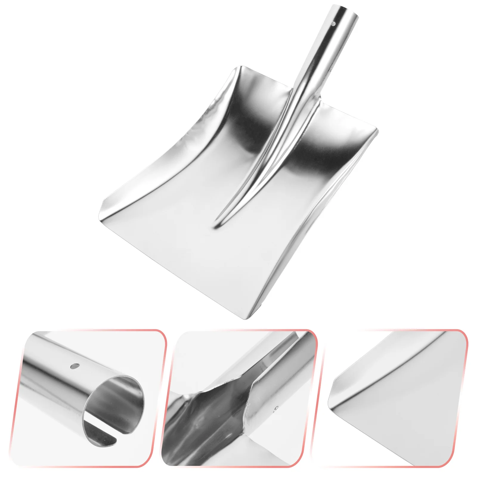 Stainless Steel Snow Metal Garbage Shovels Rustless Barbecue Dust Spades Iron Office