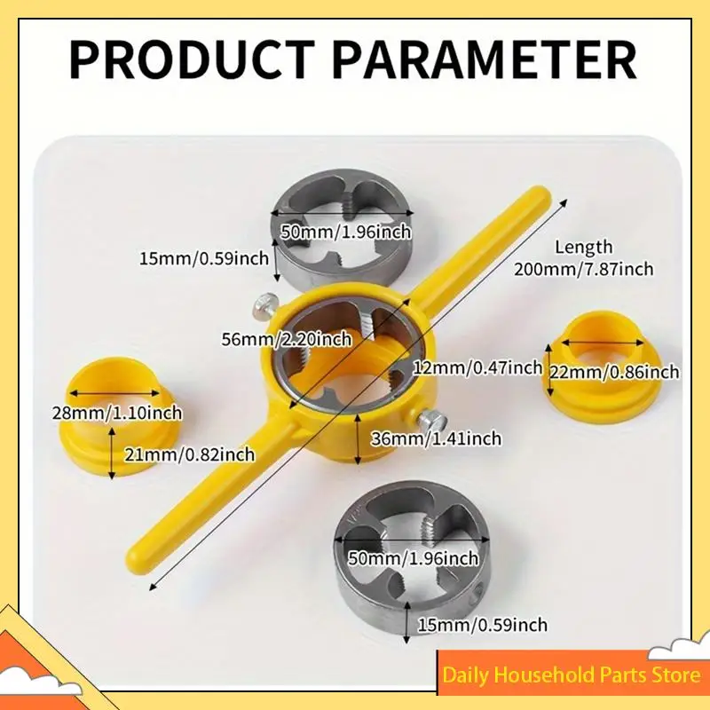6 قطع من أدوات صانع الخيوط البلاستيكية، مجموعة أدوات السباكة لخيط الأنابيب، مجموعة خيط الأنابيب البلاستيكية المستديرة القابلة لإعادة الاستخدام مع قوالب 1/2 بوصة ساخنة!