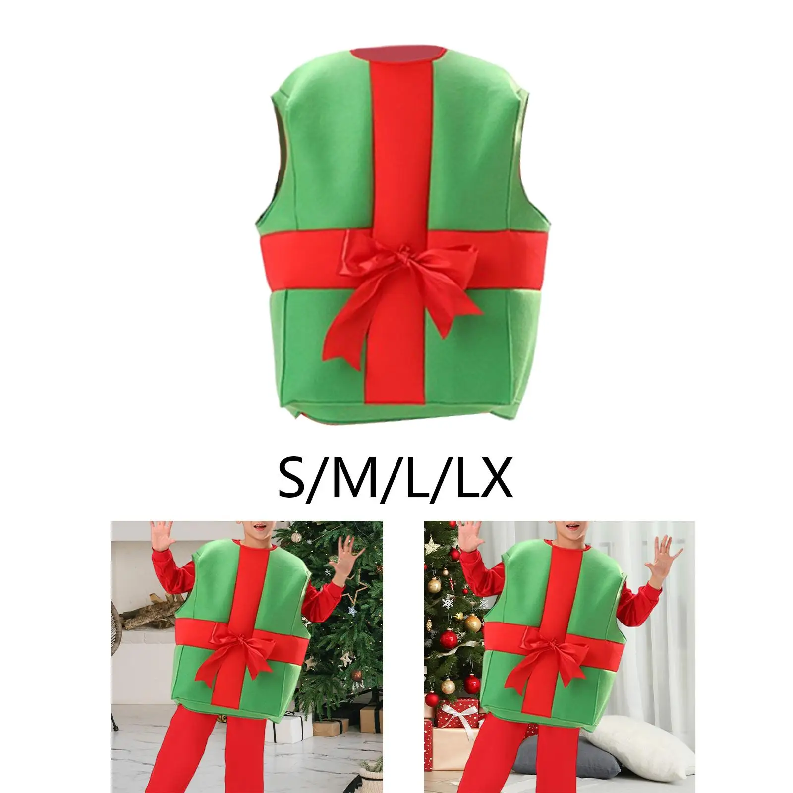 

Детский рождественский костюм, удобный подарок, декоративная одежда для переодевания в мультяшном стиле, топы