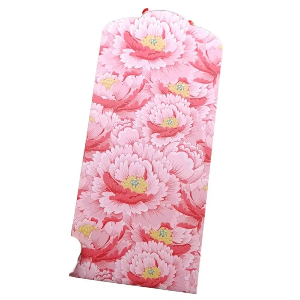 

Cartoon Spring Festival Red Envelopes Best Wishes Flower Red Pocket Lucky Traditional Hong Bao New Year Supplies