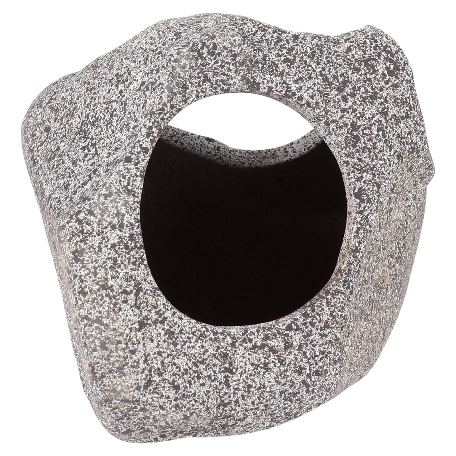 

Fish Tank Shrimp Cave Ceramic Hideaway Stone Safe Eluding Fish Rest Cave Ornament Suitable for Betta Guppy Snail