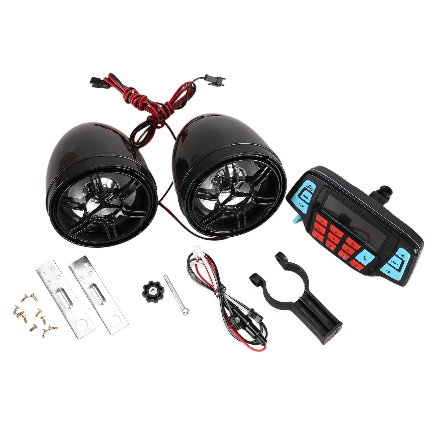 Eco-Friendly Motorcycle Mp3 Music Player Audio Hands-Free Bluetooth Stereo Speaker Fm Radio Waterproof Audio System