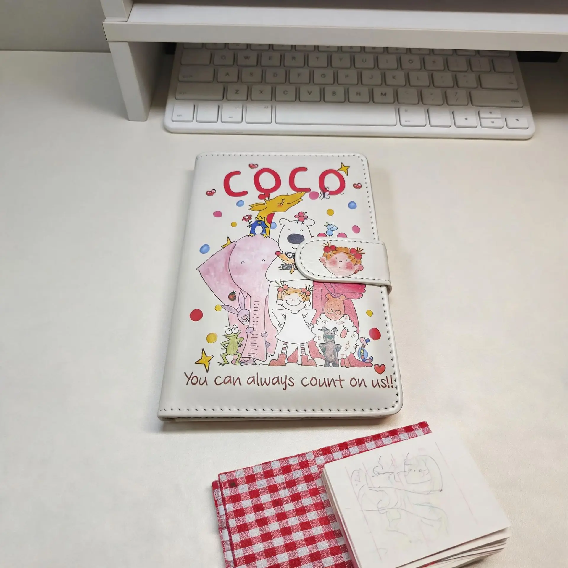 A6 Color Printing Magnetic Buckle DIY Binder Photocards Collect Book Diary Agenda Planner Cover Album Stationery