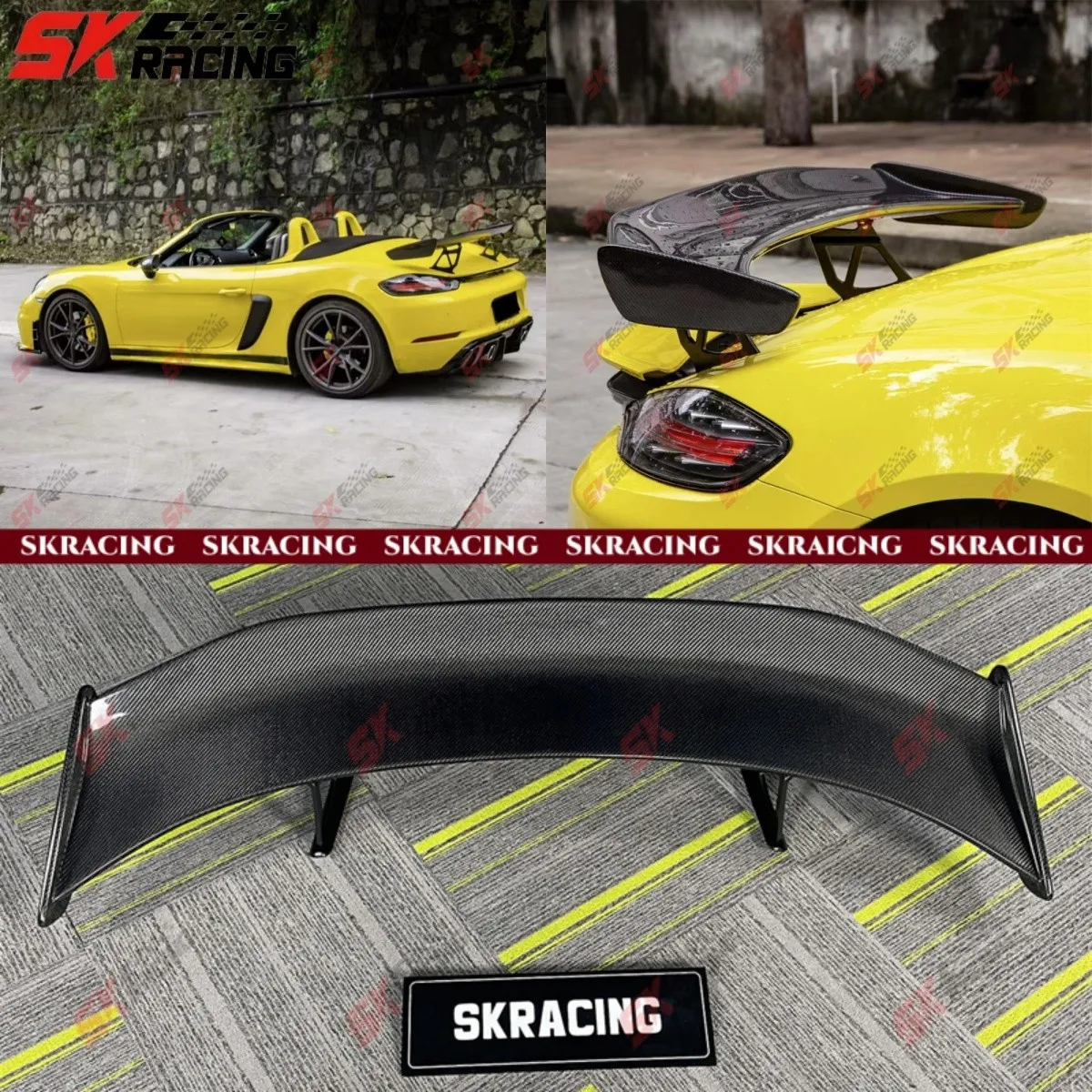 

Комплекты кузова заднего спойлера из кованого/углеродного волокна для Porsche 718 Boxster 981 982