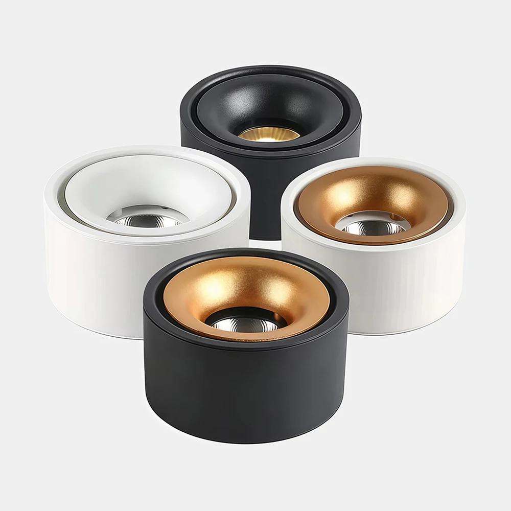 

Накладные антибликовые светодиодные потолочные светильники COB с регулируемой яркостью, неоткрывающиеся светодиодные потолочные светильники 7 Вт, 12 Вт, 15 Вт, 18 Вт, AC110 ~ 240 В, внутреннее освещение