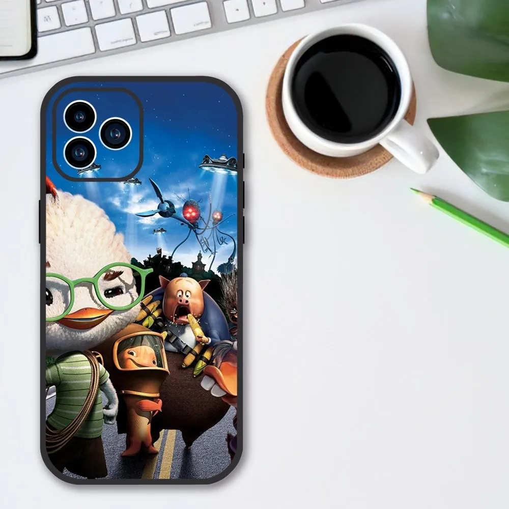 MINISO Disney C-Chicken Little Phone Case For Samsung Galaxy S10 FE S21 Ultra S22 Lite Soft Phone Shell Back Cover