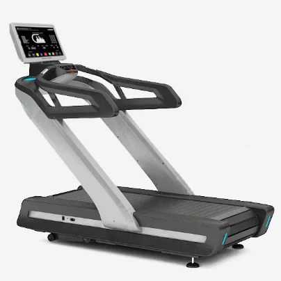 Fitness Equipment LED Screen Curve Treadmill Electric+Mechanic Crawler Treadmill For Gym Use