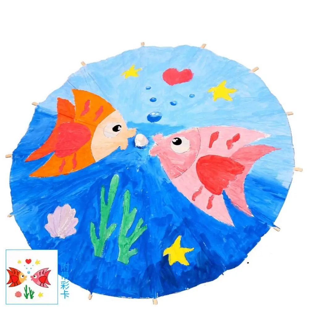 

Vintage Anniversary DIY Wedding Birthday Handmade Decorative Dance Prop Painting Supplies Photography Prop Paper Umbrella