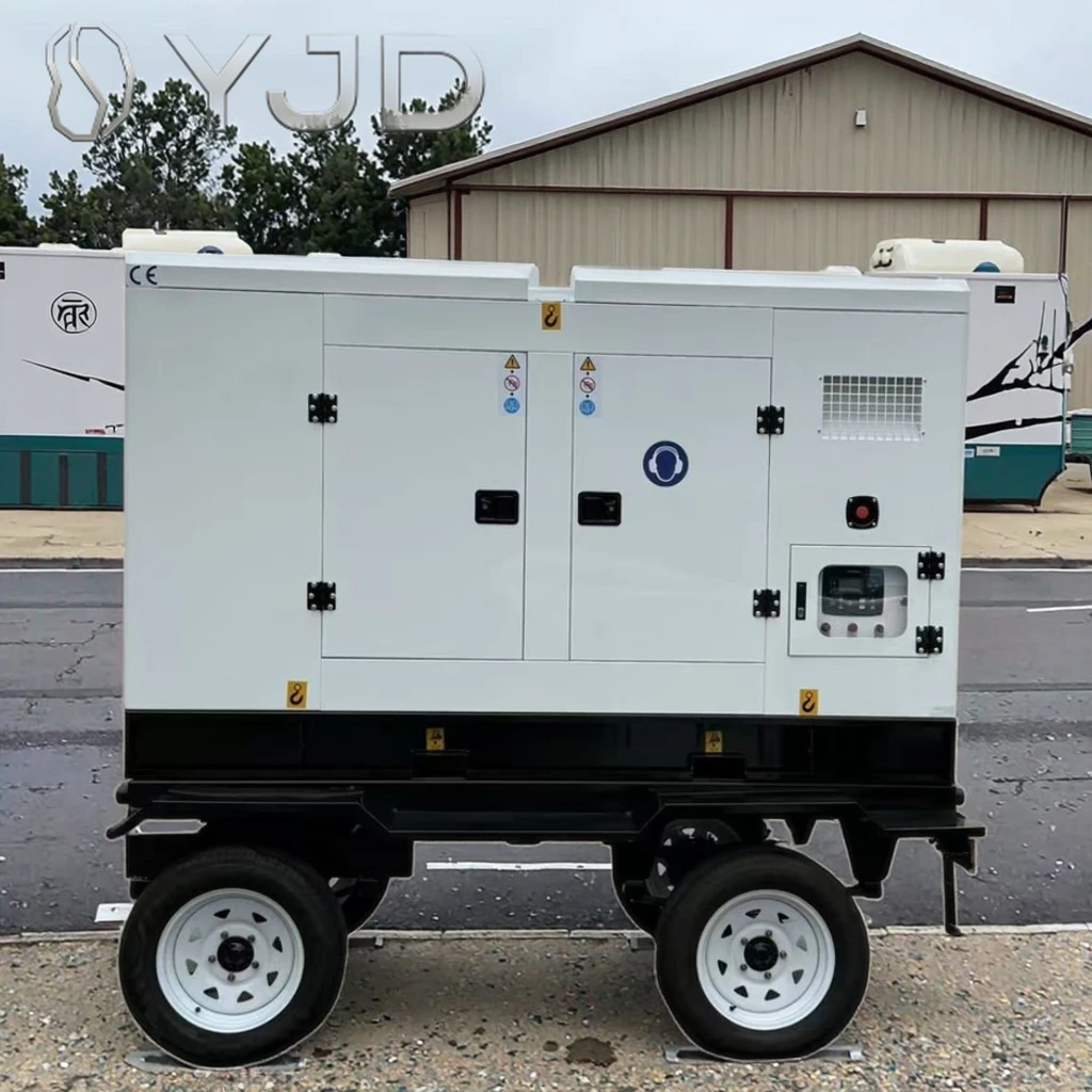150kw/187.5kva Silent Type Diesel Generator Set with ATS 50/60Hz Mobile Trailer Reliable Power Supply DC Output