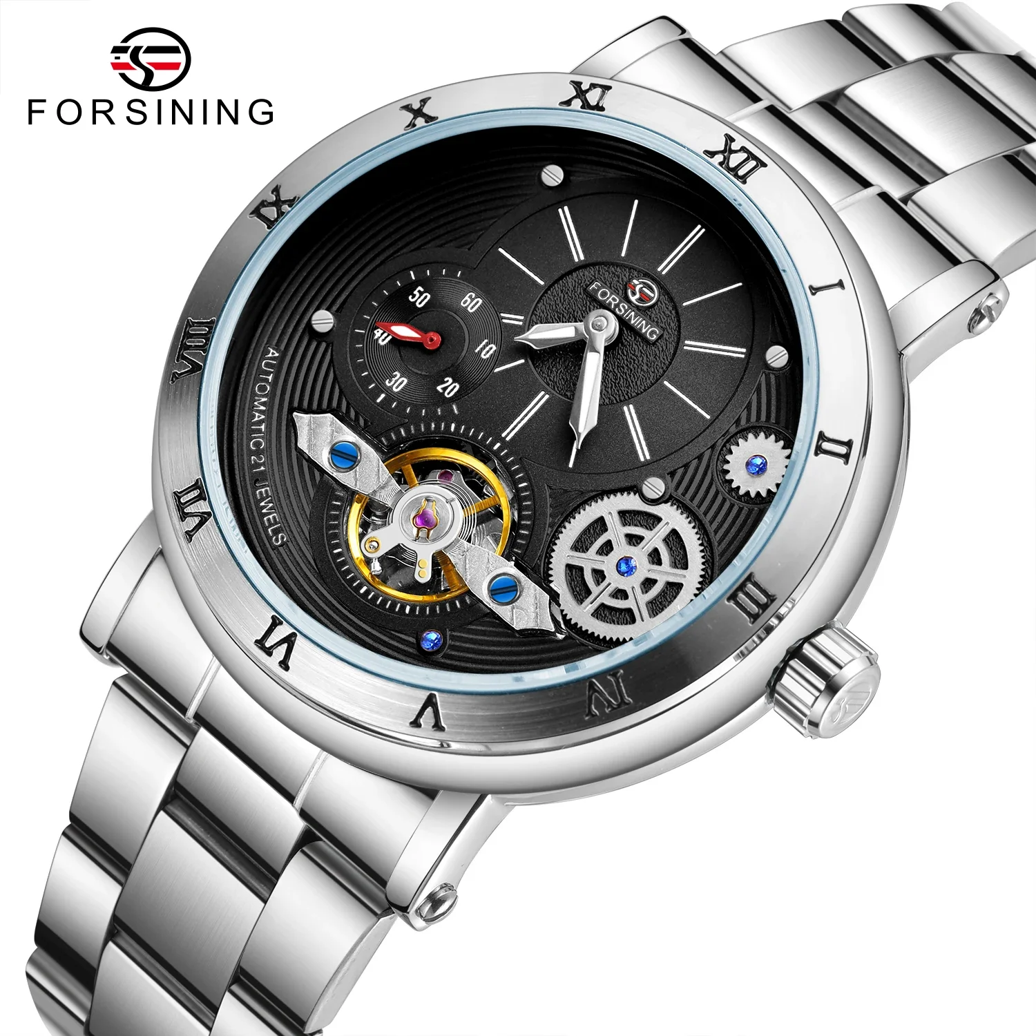 NEW Forsining Luxury Men's Watches Tourbillon Skeleton Automatic Machanical Business Watch Casual Fashion Male Wristwatches