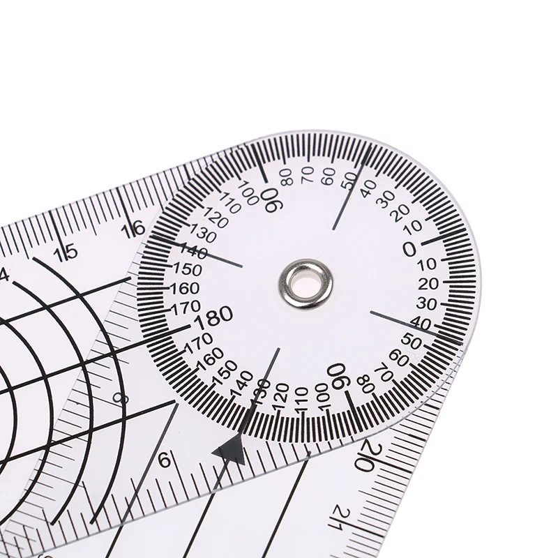 1PC Multi-Ruler Goniometer Angle Medical Spinal Ruler 360 Degree Measuring Tool