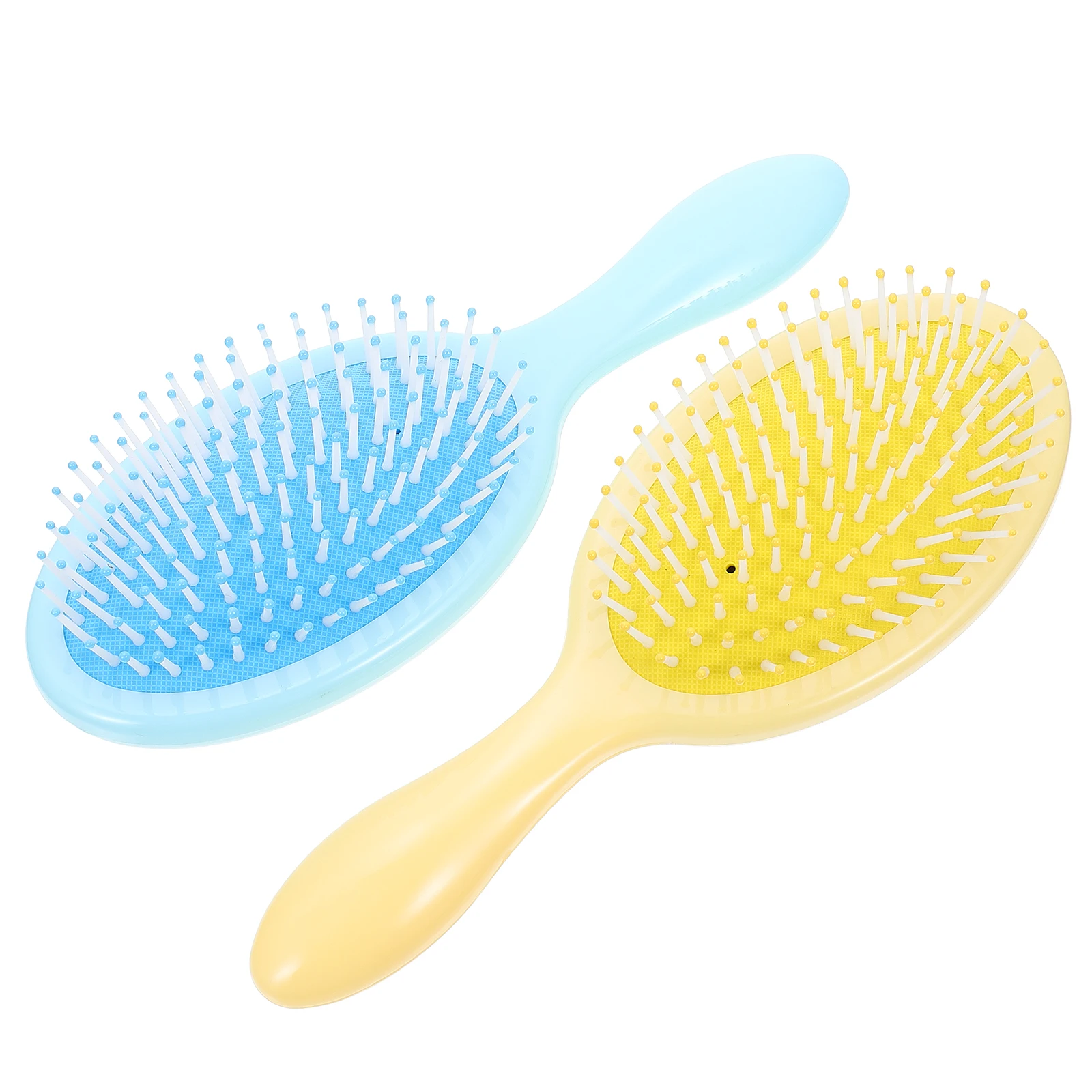 

2pcs Massage Comb Detangle Brush Abs Styling Hair Dryer Scalp Travel Practical Gift