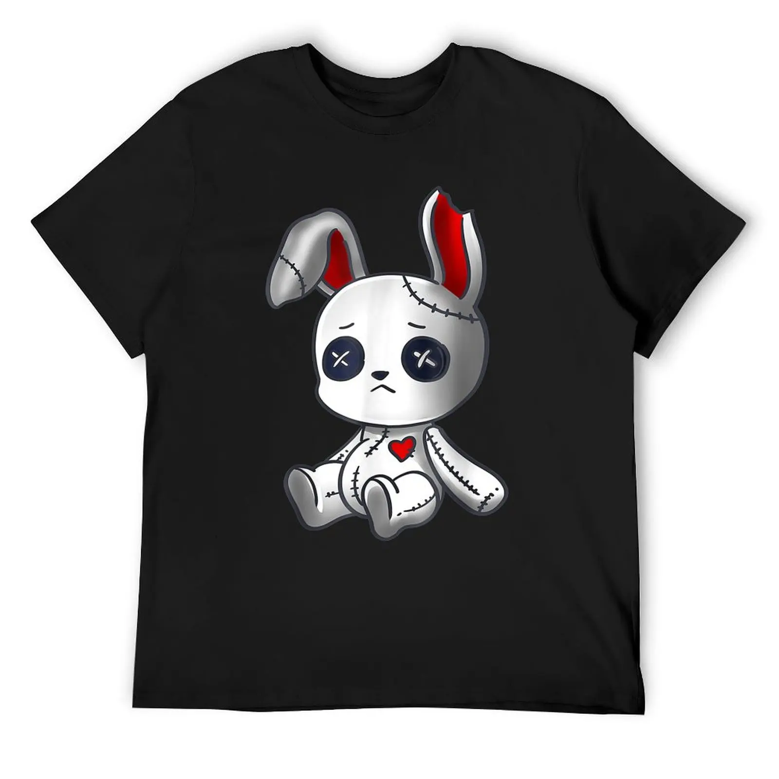 

Goth Bunny Cute Creepy Emo Clothes Kawaii Bunny T-Shirt designer shirts man t shirt animal prinfor boys t shirts for men cotton