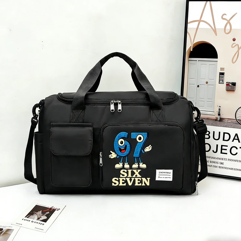 

Спортивная сумка-даффл Steal A Brainrot Game 67 Six Seven с отделением для обуви, для мужчин и женщин, для спортзала, фитнеса, путешествий