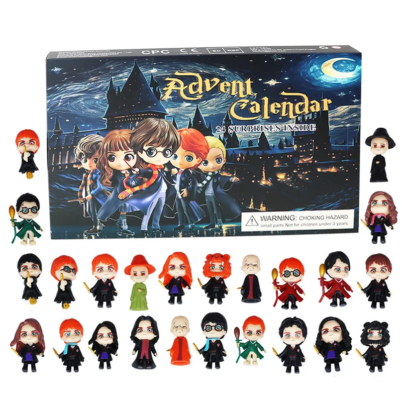 Harry Potter Mystery Toy Advent Calendar Christmas Festive Atmosphere Decorated Gift 24-day Countdown To Surprise Blind Box Gift