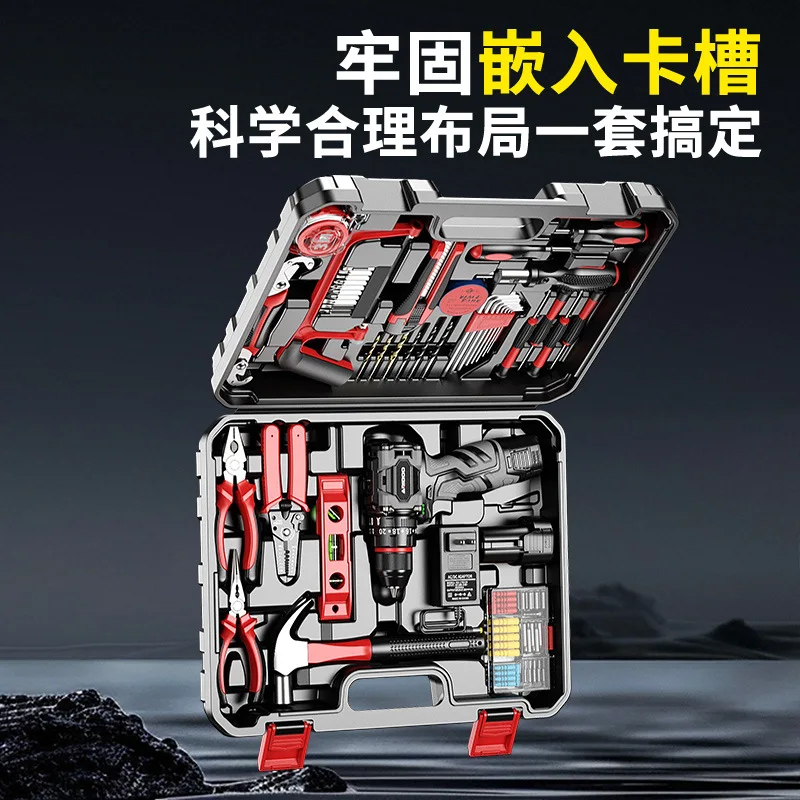 Cordless Brushless Impact Drill and Screwdriver Tool Set with 16.8V Lithium Battery Kit Molded Carrying Case for Home Furniture