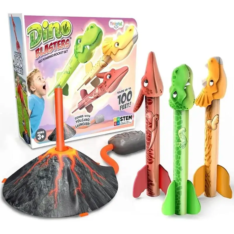 Flying Dinosaur Rocket Launcher Outdoor Kids Interactive Family Game Parent-Child Toy Boys Girls Birthday Gift