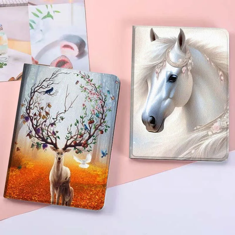 

Giraffe Horse Popular Gift For Xiaoxin Lenovo Tab Pad K11 K10 M10 P11 3rd Plus Pro Legion Y700 Y900 Gen4 2 Tablet Case
