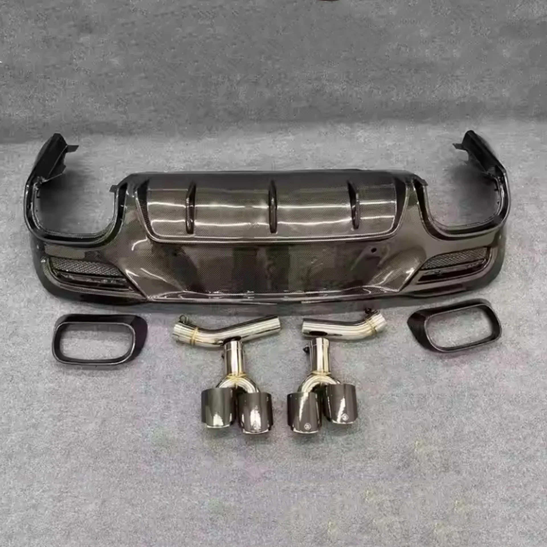 

Carbon Fiber Rear Lip Tail Throat for Mercedes Benz GLE53 63 450 Coupe 2020-2024 Modified Spoiler Body Kit Car Accessories