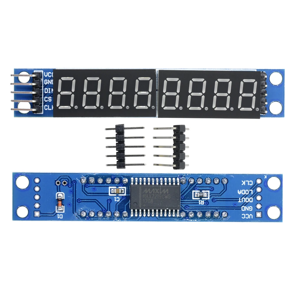Max7219-ドットマトリックス8桁,デジタル真空管ディスプレイモジュール,LEDディスプレイ,3.3v,5v,マイクロシリアルドライバー,7セグメント