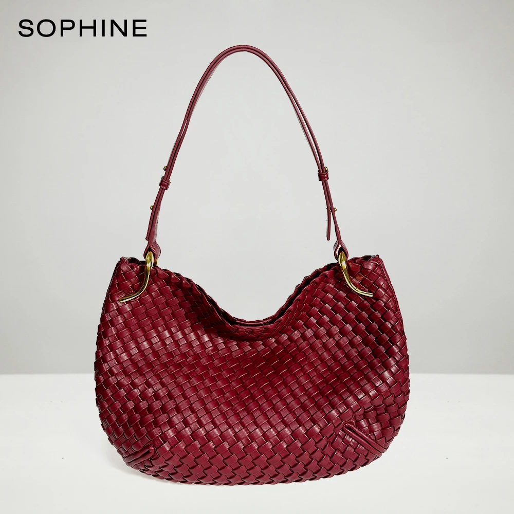 Fashion Vintage Brand Style Women Shoulder Bag Woven Handbag Casual Hobo Tote