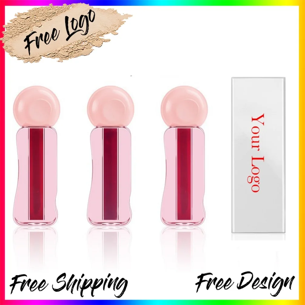 ลิปออยล์มอยเจอร์ไรเซอร์วีแกนแบบฉลากส่วนตัว 3 มล. ลิปกลอสเนื้อฉ่ำ สีติดทนนาน แต่งหน้าได้ 3 in 1 ใช้ได้ทั้งแก้มและปาก สีผลไม้