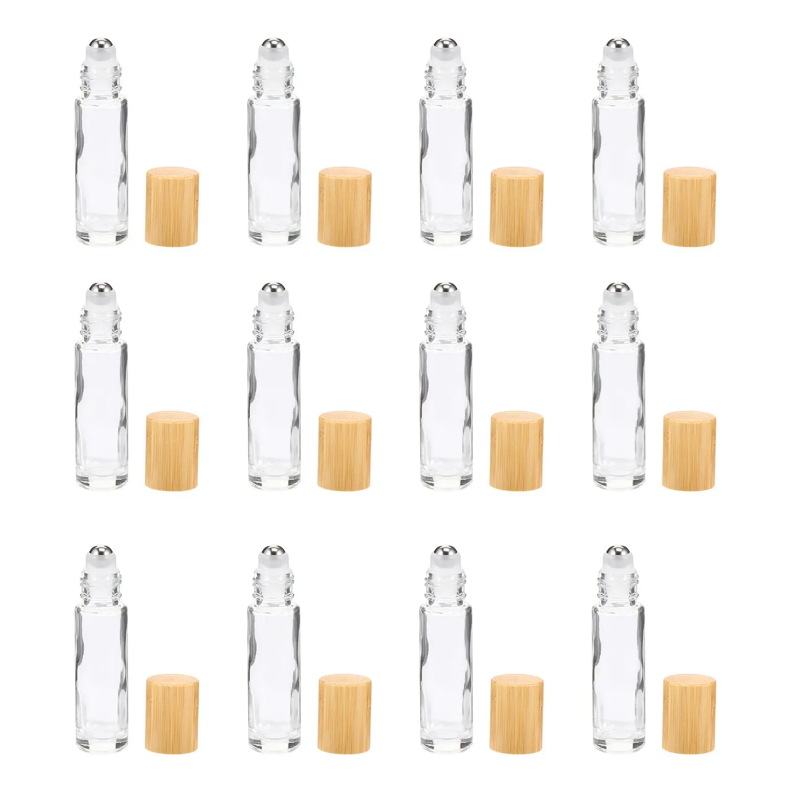 

12 Pcs Subpackaging Containers Bottles Essential Oil Roller Perfume Empty Glass