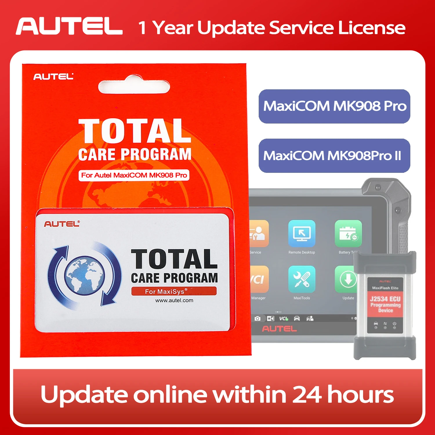 Autel MaxiCOM MK908 Pro 1 Year Software Update Service Autel MK908Pro II Scanner Annual Subscription Software Upgrade