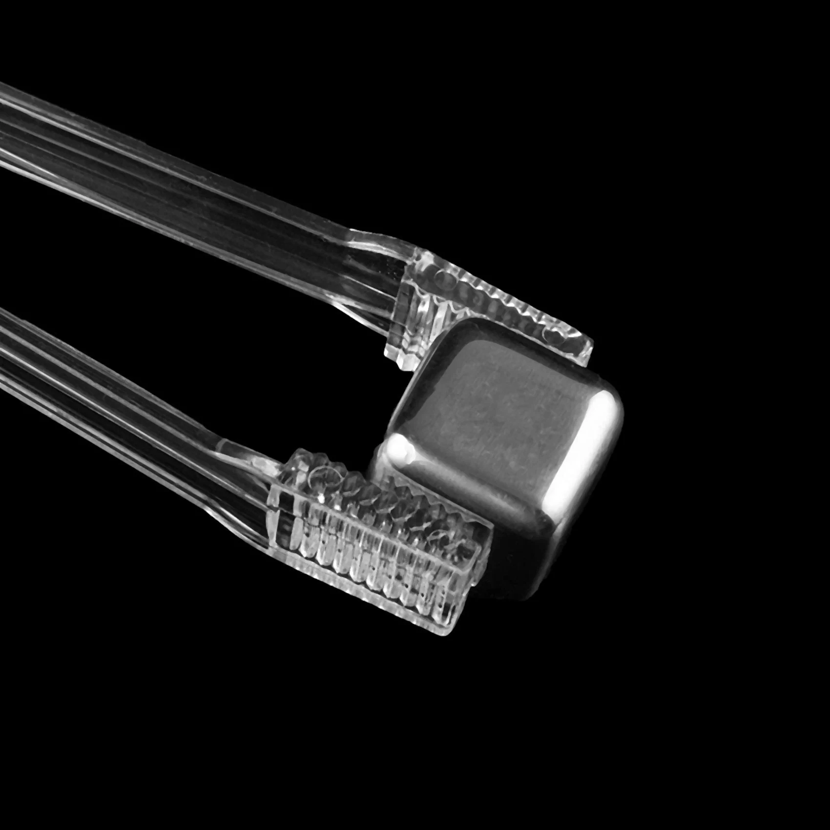 미니 서빙 기구 집게, 투명 주방 집게, 플라스틱 뷔페 집게, 6.3 인치 작은 얼음, 8 개