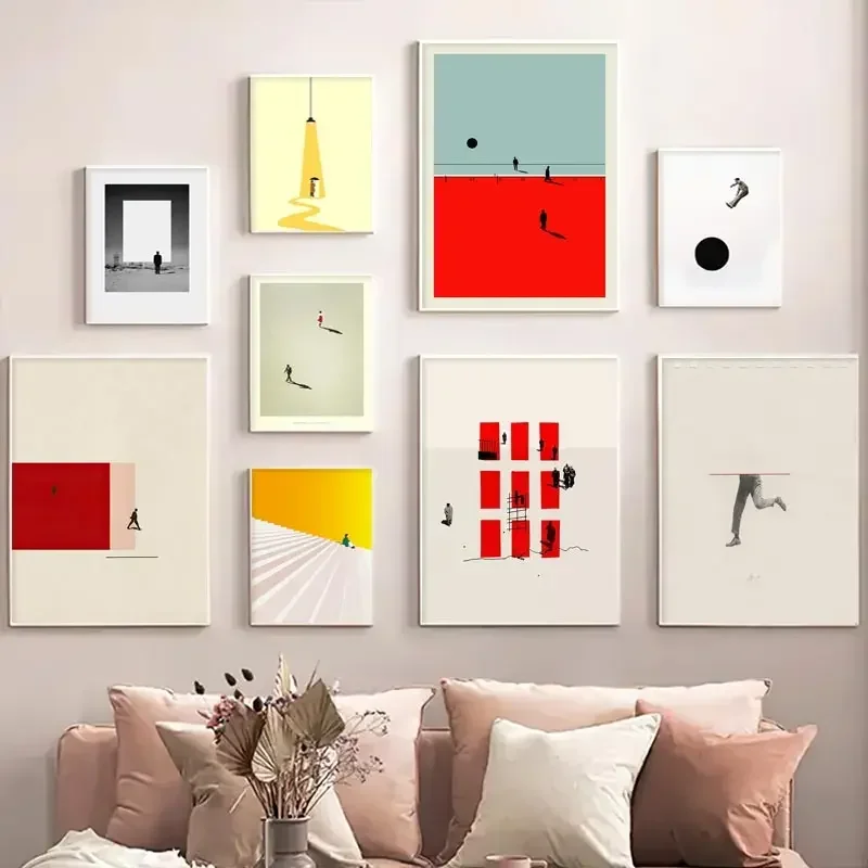 Unframe Phenomenal Level Wall Art Abstract Characters Fun Action Colourful HD Canvas Poster Prints Living Room Bedroom Home Deco